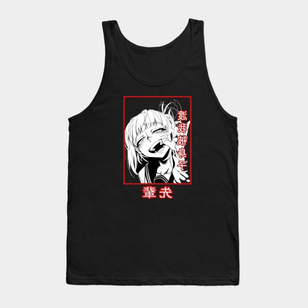 vampiric Anime girl : Grunge anime manga girl t-shirt | Kawaii Clothing | Alternative clothing | Animated aesthetic | Grunge Clothing | Harajuku Streetwear Tank Top by Linna-Rose